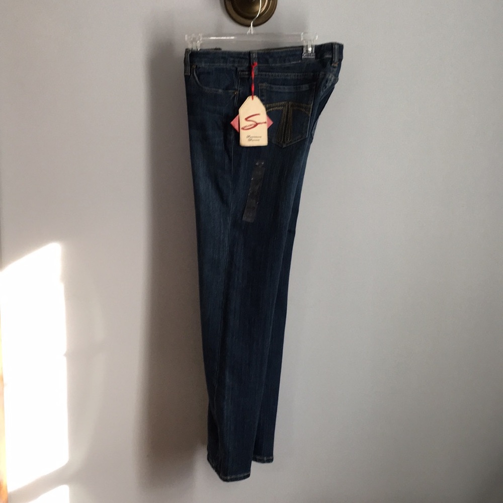 Seven7 Medium Wash Flared Denim Jeans